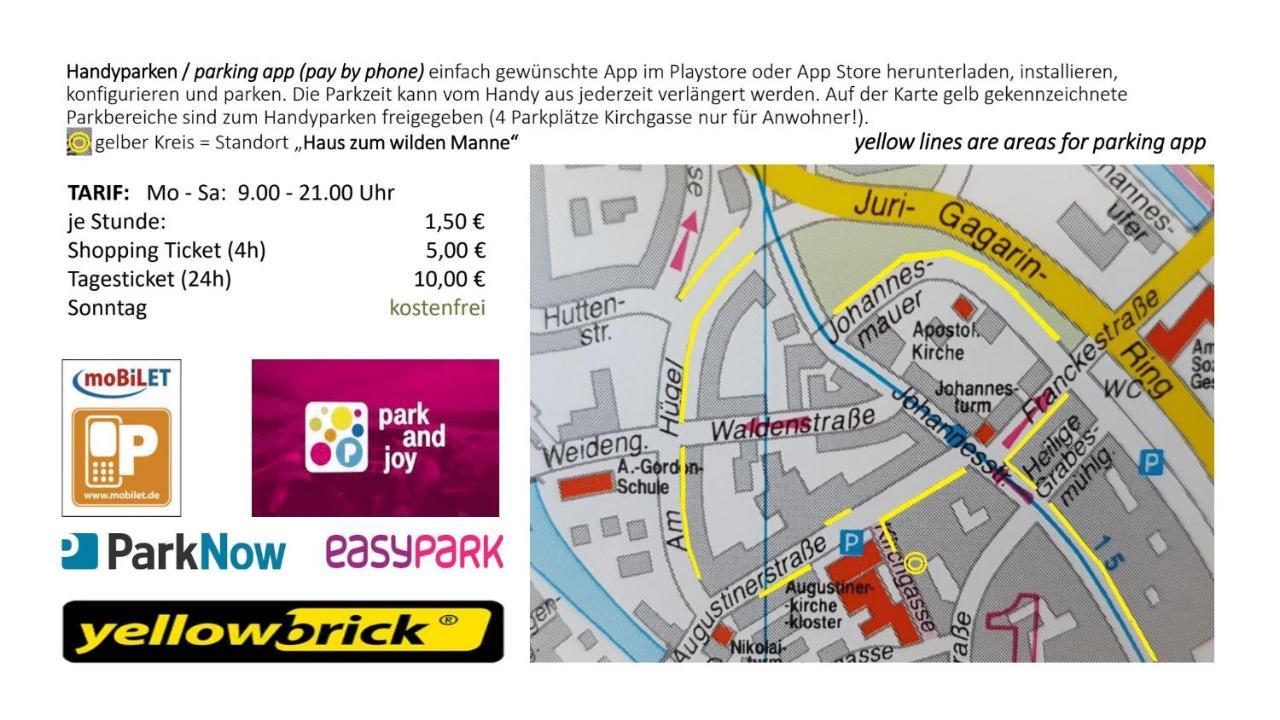 Haus Zum Wilden Manne Villa Erfurt Eksteriør billede
